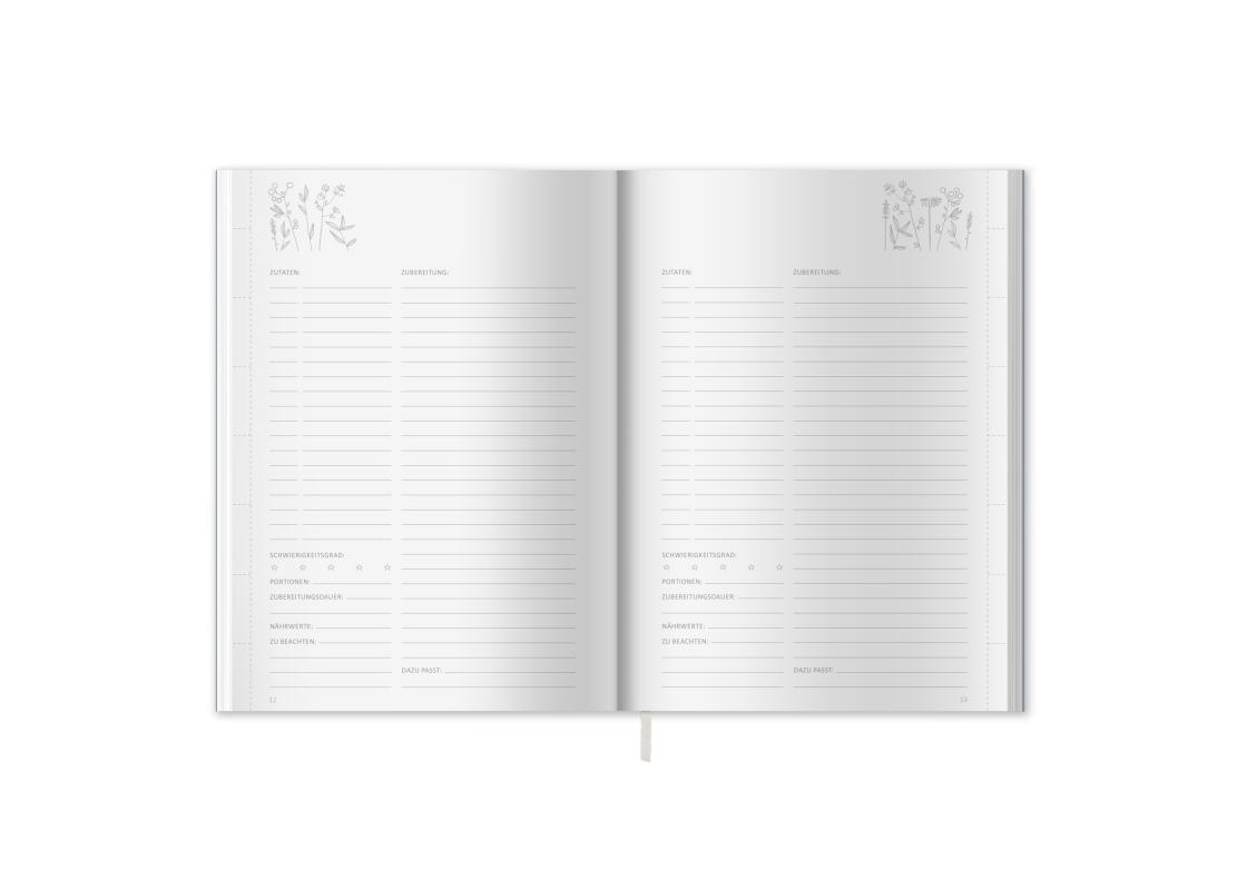 Schönes Design Kochbuch Rezeptbuch