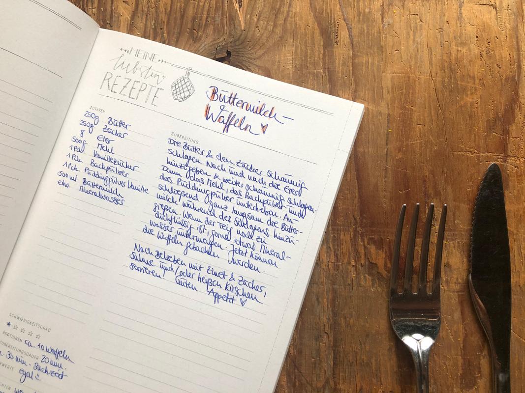 Rezeptebuch zum Rezepte sammeln und verschenken