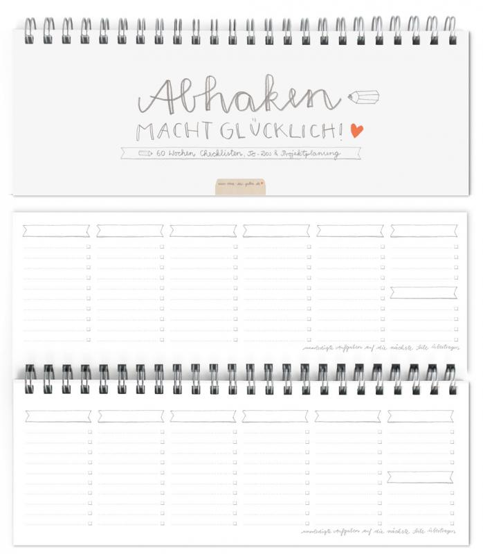 Tischkalender 2022 mit vielen Checklisten