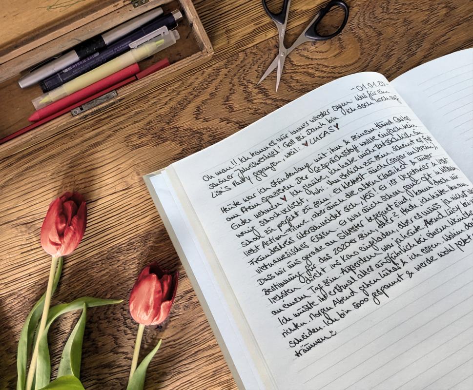 Klassisches Tagebuch im vintage Design