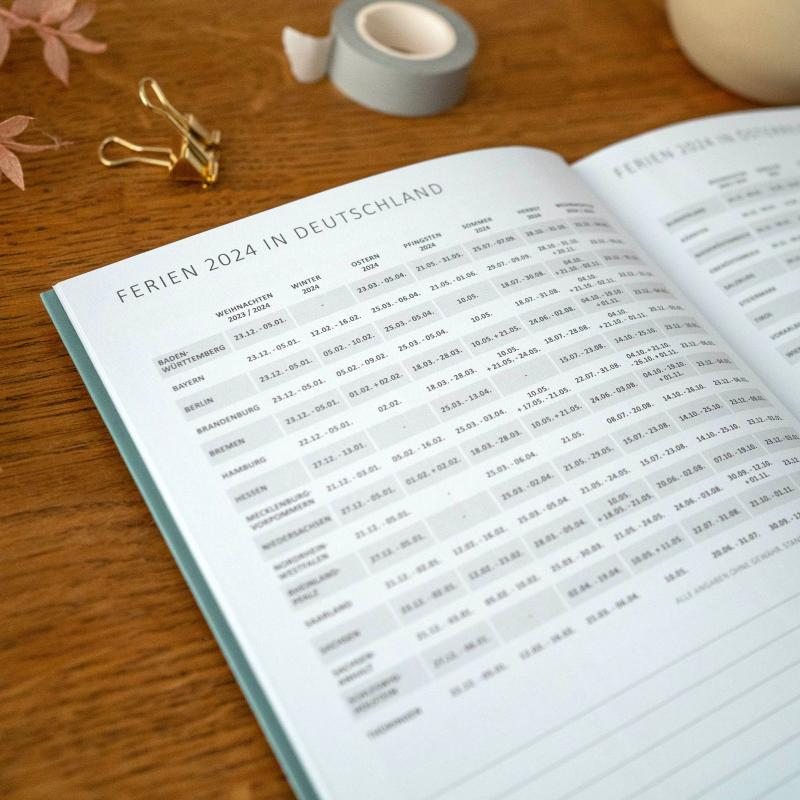Terminkalender 2025 als Hausaufgabenheft oder Schülerkalender verwendbar