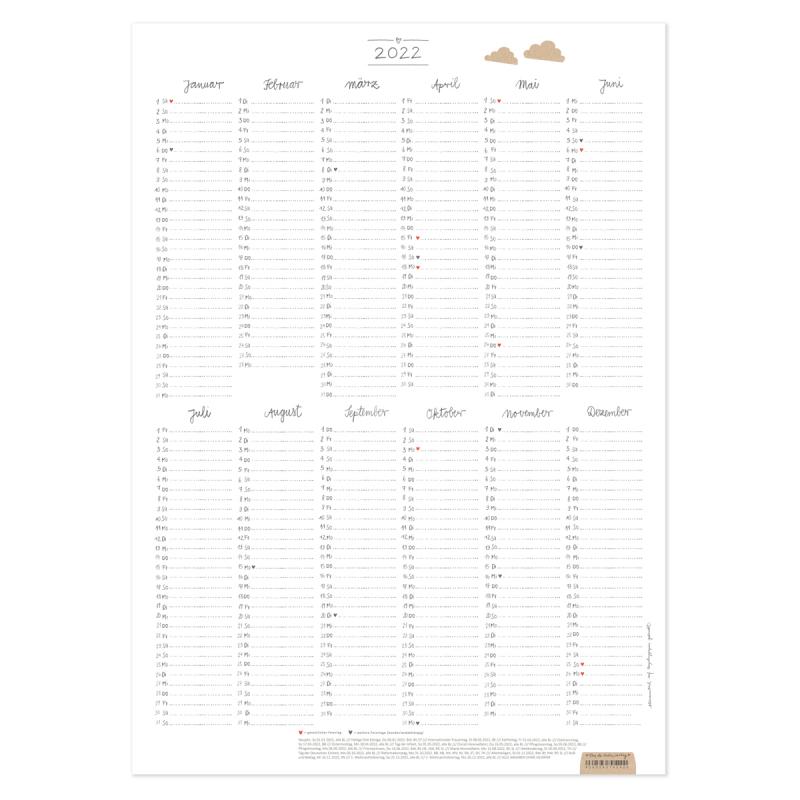 Kalender Handlettering 2022