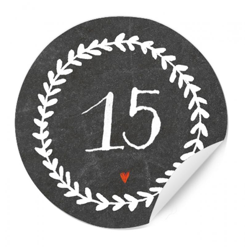 Adventskalender adventskalenderzahlen zahlen weihnachten weihnachtsdeko nummerieren nummerierung schwarz anthrazit grau weiß blumenranke design