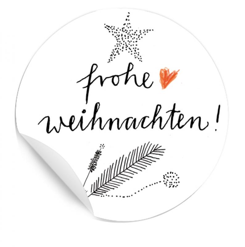 24 Selbstklebende Weihnachtsetiketten Frohe Weihnachten In Schwarz Weiss Mit Herz Matte Papieraufkleber Fur Schon Verpackte Weihnachtsgeschenke Eine Der Guten