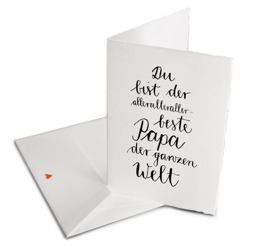 vatertag,vater,väter,papa,grußkarten,glückwunschkarten,glückwünsche,grüße,dankeschön,dankeskarten,danksagung,liebe,schlicht,design,edel,bütte,schwarz weiß,klappkarte
