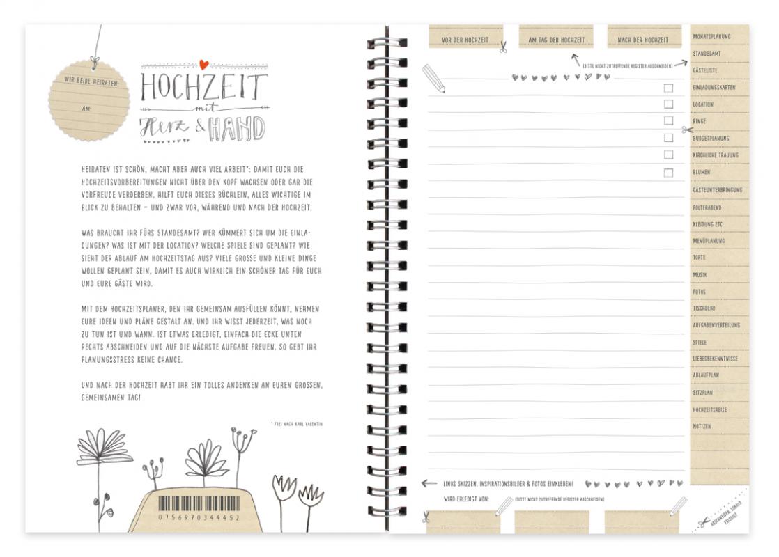 Notizbuch & Hochzeitsplaner für deine Hochzeitsplanung im DIy Bleistift Design