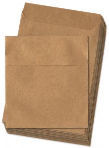 24 Mini Kraftpapier Tüten zum Adventskalender basteln, 75 x 118 mm