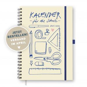 Lehrerkalender 2025 2026 gelb mit Blumen mit Planungshelfer für Unterrichtsvorbereitung und Schuljahr Planung