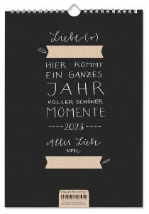 Bastelkalender 2023 inkl. Feiertagen und Monatsübersicht in A4