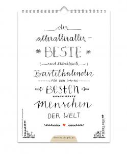 A5 Bastelkalender immerwährend inkl. Feiertagen und Monatsübersicht