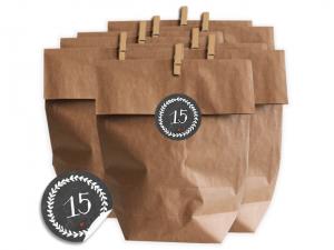 Adventskalender geschenktüten papiertüten adventskalenderzahlen grau anthrazit schwarz tafellook industrial männer design