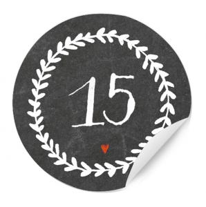 Adventskalender adventskalenderzahlen zahlen weihnachten weihnachtsdeko nummerieren nummerierung schwarz anthrazit grau weiß blumenranke design