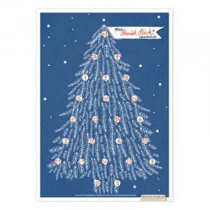 weihnachten, adventskalender, advent, weihnachtsdeko, adventszahlen, adventssticker, weihnachtssticker, aufkleber, etiketten, weihnachtsbaum, tannenbaum, christbaumschmuck, schmücken, wanddeko, bütte, A3, poster, plakat, schmück, stück, blau, weiß, kupfer