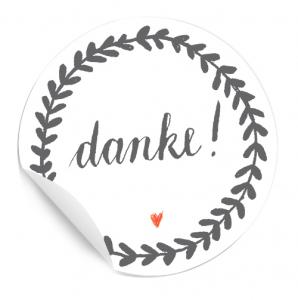 danke,dankeschön,dankesticker,aufkleber,etiketten,tusche,grau,anthrazit,weiß,blume,kalligrafie
