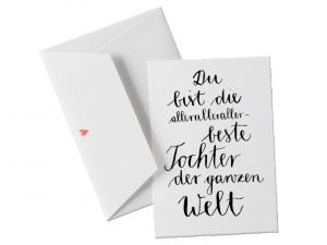 dankeschön,danksagung,dankeskarten,glückwunsch,glückwünsche,grußkarten,postkarte,bütte,edel,schlicht,kalligrafie