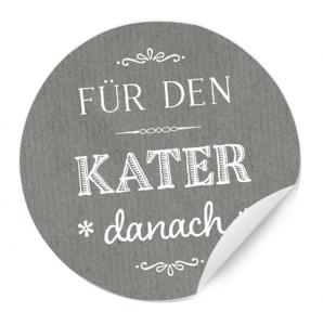 Gastgeschenk Sticker Hochzeit Creme Party Survival Pack grau anthrazit chic edel
