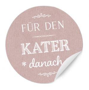 Gastgeschenk Sticker Hochzeit Creme Party Survival Pack rosa altrosa rosé chic edel