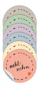 Pastelltöne pastellfarben adventszahlen kinder mädchen frauen pastell rosa lila mint hellblau