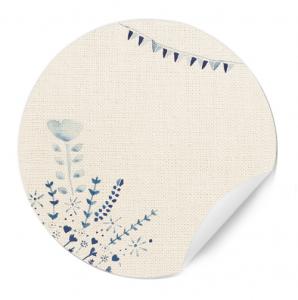 freitext,aufkleber,etiketten,sticker,selbst beschriften,vintage,blau,creme,wimpel,blume,shabby,leinen,hochzeit,hochzeitsgäste,gastgeschenk