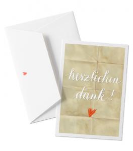 Grußkarte als kleines Dankeschön für Hochzeiten, Jubiläen, Geburtstage und andere wichtige Anlässe
