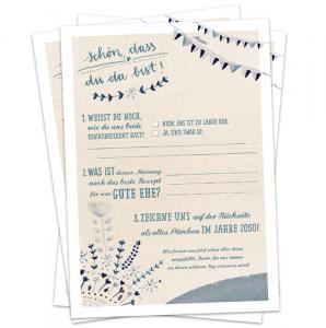 Partyspiel für die Hochzeit im schönen floralen Design