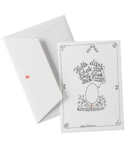 osterkarte kalligrafie design frohe ostern ostergrüße grußkarte büttenpapier hochwertig