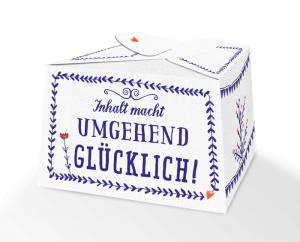 pralinenschachtel schachtel blau weiß floral box geschenk